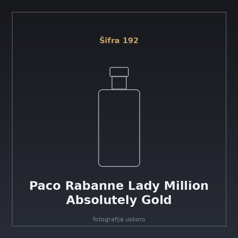 Paco Rabanne Lady Million Absolutely Gold gold parfem